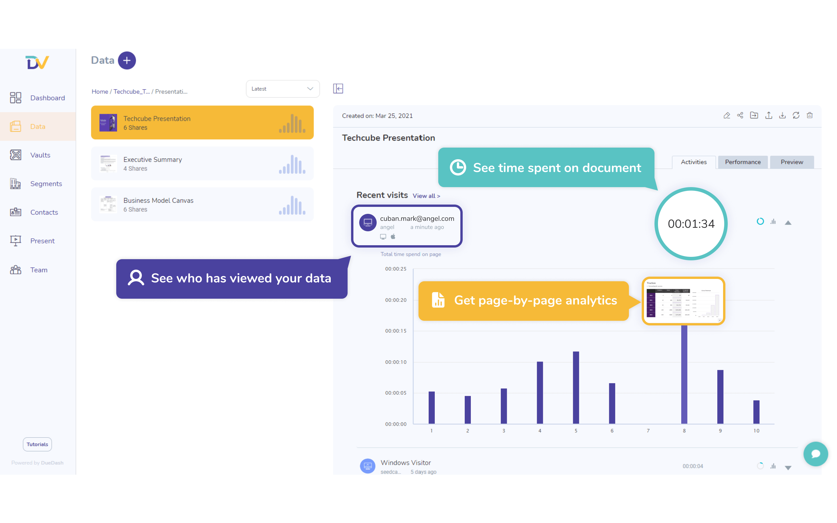 Data - Page-by-page data analytics